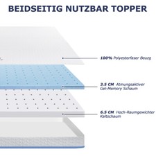 Kaltschaum Matratze Topper