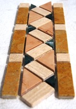 Bordüre Naturstein Einleger Antik Mosaik Marmor Fliese E43 Expressversand