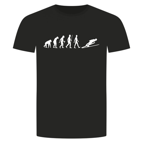 Evolution skispringen shirt - evolution, t-shirt