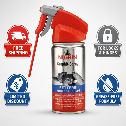 Nigrin graphit spray fettfrei - spray,,