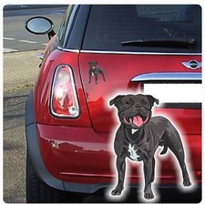 Auto Aufkleber Staffordshire Bull Terrier Hund Pfoten Sticker Digitaldruck DA524