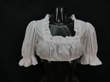 Gr.38 Dirndlbluse mit tollen Rüschen Bluse für Dirndl Trachtenbluse