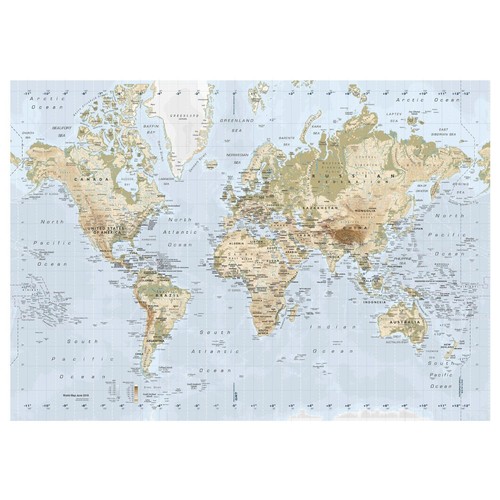 Ikea premiar world map - world, atlas