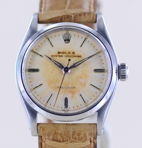 Rolex uhr speedking cream dial - rolex,
