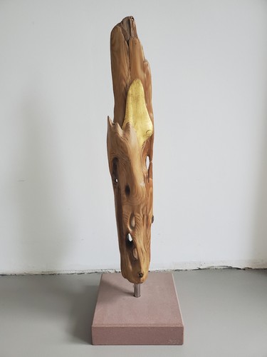 Signierte treibholz skulptur - signierte,
