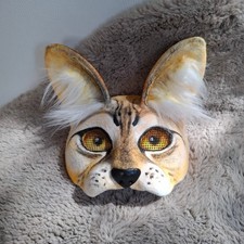 Therian Mask, Quadrobics Mask, Serval-Katze,  serval cat, Tiermasken cat