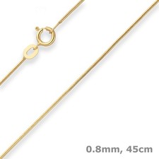 0,8mm Schlangenkette Goldkette