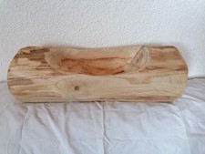 Holztrog rustikal , Bowl Teak rustique, Baumstamm, Dekorationsholz,
