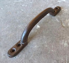 Griff Gusseisen schlicht antik braun Möbel Schrank Schublade Vintage Landhaus 2