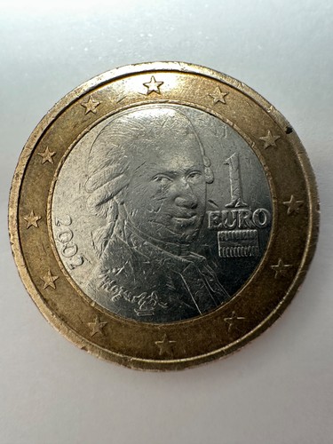 Euro gedenkmünze mozart - 1,