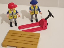 Playmobil HAFENARBEITER ARBEITER mit HUBWAGEN und PALETTE