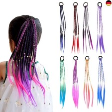 Buntes geflochtenes Haar,Bunte