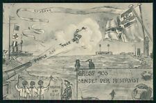 AK 1. WK Karikatur Kaiserliche