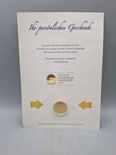 DGG  1 DM Münze vergoldet