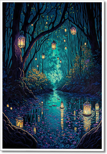 Fantasy spiritueller wald - spiritueller,