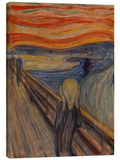 Leinwandbild der schrei 1893 - leinwandbild, schrei,
