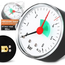 Manometer 63 mm Druck 6 bar
