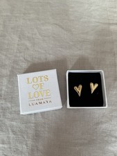 Ohrringe Herz Farbe gold Luamaya Neu