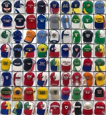 Fan Cap/Mütze/Basecap verschiedene Länder - EM/WM/Olympia -  hochwertig gestickt