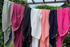 Musselindecke Strandtuch 3 Größen mit farbiger Naht XXL Tuch Handtuch ♥ Handmade