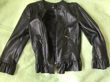 AMISU Lederjacke Bolero Leder