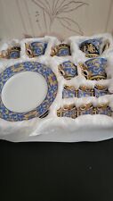 versace rosenthal Baroco Blue,komplett Für 6 Personen Speise und Kaffeeservie .
