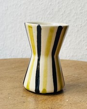 kleine Keramik Vase Scheurich gestreift 596 7cm mid century Vintage