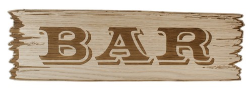 Schild bar partyraum - bar,