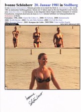 Autogramm ivonne schönherr - -,