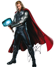 Chris Hemsworth - Marvel - Thor - signed 8x10 Autogrammfoto - UACC/AFTAL