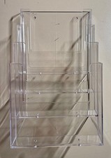 DIN A5 taymar® Tisch-Prospektständer Flyerständer Prospekthalter mit 4 Etagen