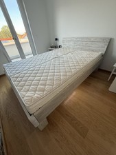 Wasserbett Komplettset Kuss 160x220cm – Massivholzgestell & Heizung inklusive