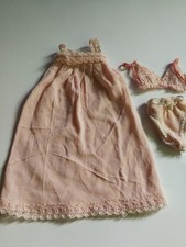 alte Unterwäsche rosa Petra ? Barbie ? 70er Jahre ?  Nachthemd Kleidung - defekt