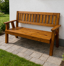 Gartenbank Holz 120cm robust