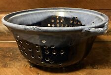 Durchschlag Sieb Obstschle Keramik blau #41