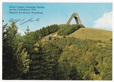 AK Autogrammkarte Alfred Grosche, Winterberg, Skispringen, um 1980, unversandt