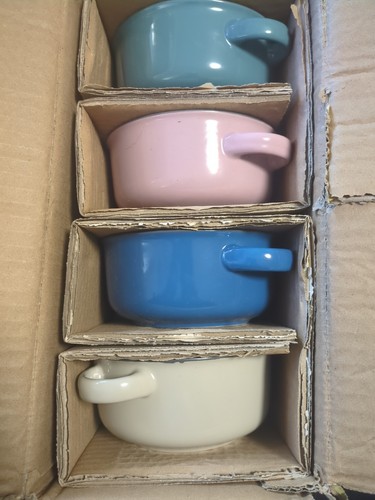 Keramik suppentassen 4er set - keramik-suppentassen,