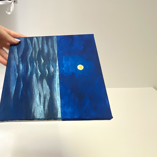 Gemälde auf leinwand mond - auf, &