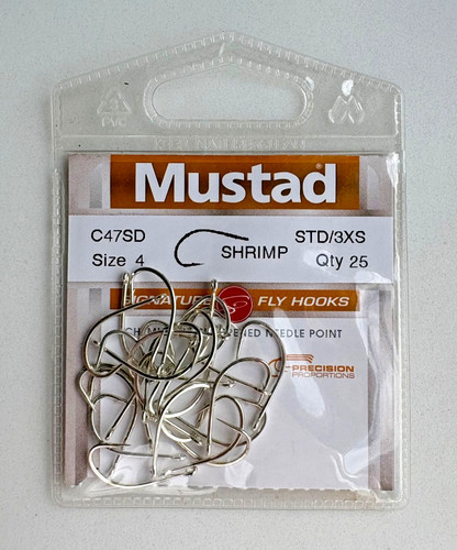 Mustad c47sd shrimp - c47sd, size