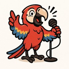 Lustiger Papagei Cartoon