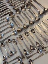 Rosenthal PLUS Wolf Karnagel DESIGN Besteck  LÖFFEL ,GABELN , Vorleger 62 Teile