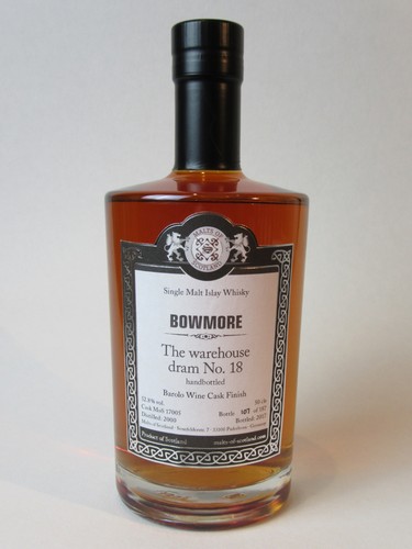 Bowmore 2000 barolo wine - bowmore,