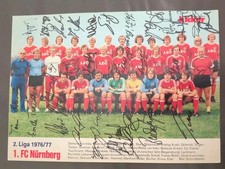 29 original Autogramme auf Mannschaftsbild Des 1. FC Nürnberg,DFB,1976,Kicker