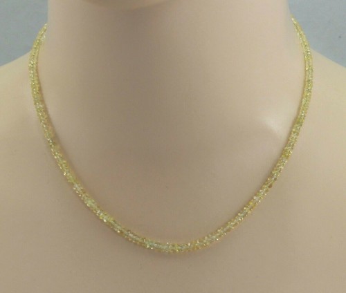 Goldberyll edelstein kette - edelstein-kette,