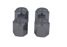 ✅ 4x BBS Ventilkappe sechskant Metall verchromt 09.15.023 chrom Original BBS