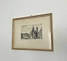 Antike Radierung Grafik