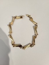 Original LAPPONIA Armband 585 14 Karat V7/1974 „Björn Weckström“ Baumrinde Optik