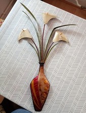 Kupfer Blumenvase, Höhe 14cm