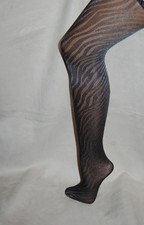 Figurformende Model-Up Strumpfhose " Belly Cloud" Zebradesign 50den