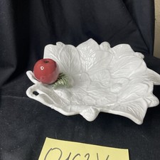 Obstschale Keramik Weiß 